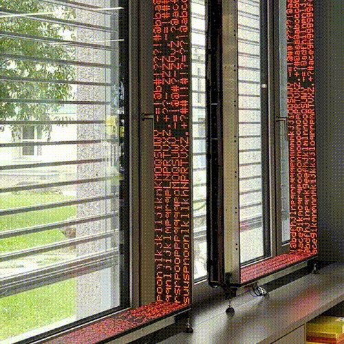 LED Matrix Window Frames